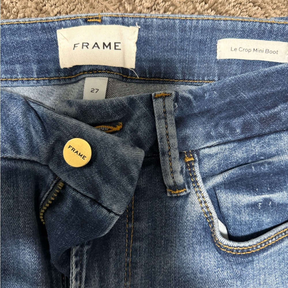 Frame Denim Le crop mini boot